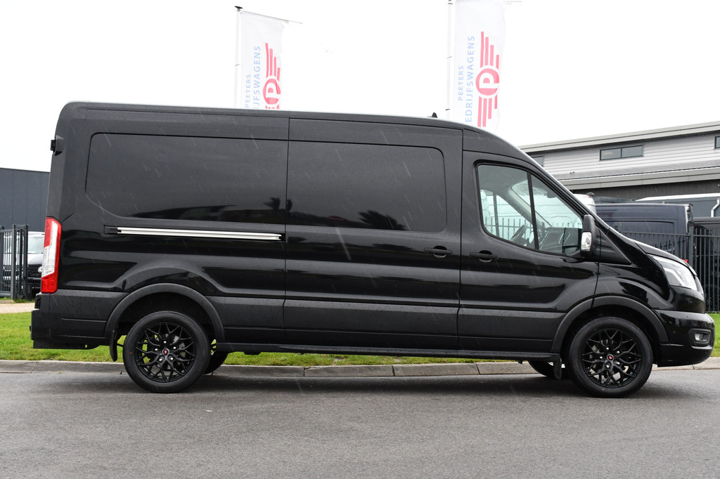 Ford Transit 350 2.0 TDCI L3H2 Black Edition Camera, Cruise, Carplay, 185pk, Xenon, Multimedia, Automaat, Trekhaak, Sensoren, Uniek! 10