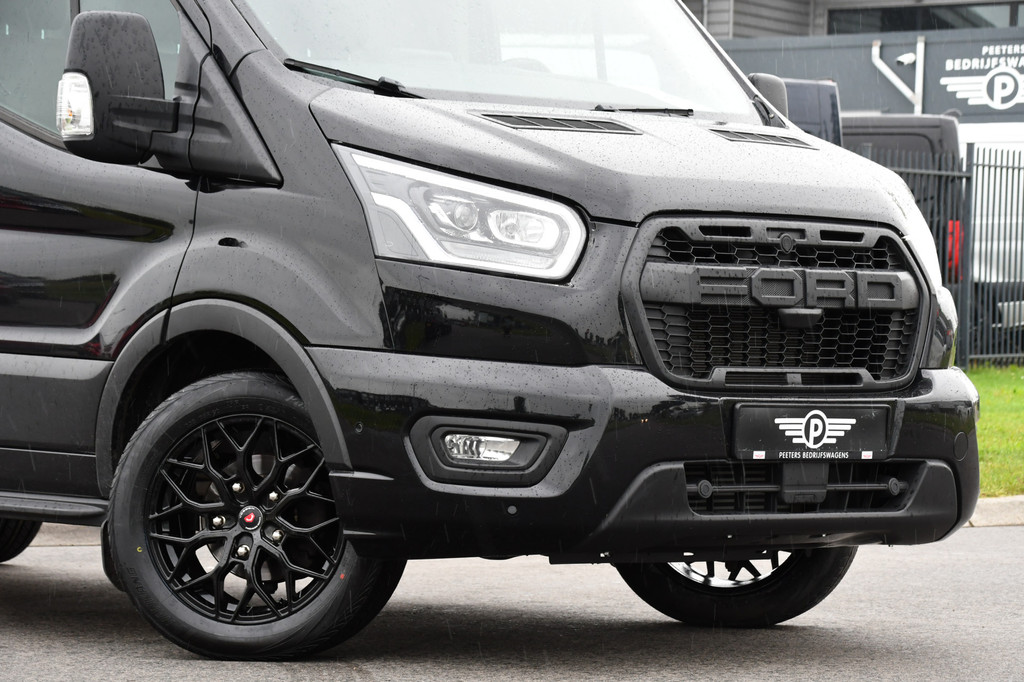 Ford Transit 350 2.0 TDCI L3H2 Black Edition Camera, Cruise, Carplay, 185pk, Xenon, Multimedia, Automaat, Trekhaak, Sensoren, Uniek! 8