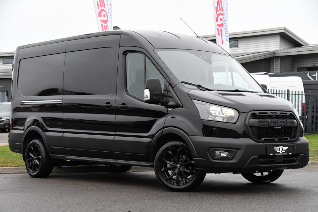 Ford Transit 350 2.0 TDCI L3H2 Black Edition GEEN BTW! 360 Camera, Adaptieve Cruise, Automaat, Sensoren, Stoelverwarming, Trekhaak, Uniek! 5