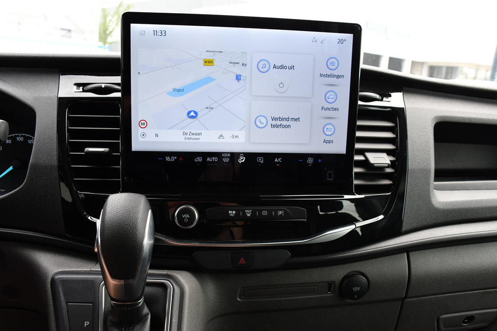 Ford Transit 350 2.0 TDCI L3H2 DC Raptor Grill Cruise, Camera, Carplay, Automaat, Sensoren, Trekhaak, NAVI, Multimedia, Uniek! 19