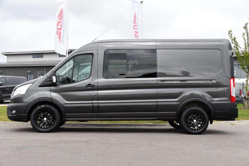 Ford Transit 350 2.0 TDCI L3H2 DC Raptor Grill Cruise, Camera, Carplay, Automaat, Sensoren, Trekhaak, NAVI, Multimedia, Uniek! 9