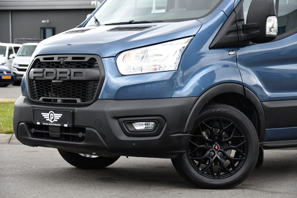 Ford Transit 350 2.0 TDCI L3H2 Raptor Edition Camera, Cruise, Carplay, 130pk, Automaat, Trekhaak, Multimedia, 7
