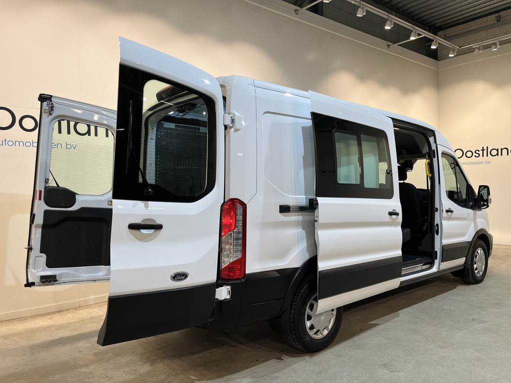 Ford Transit 350 2.0 TDCI L3H2 Trend 130 PK DC Dubbel Cabine / Euro 6 / Airco / Schuifdeur L + R / Cruise Control / Trekhaak / Camera 21