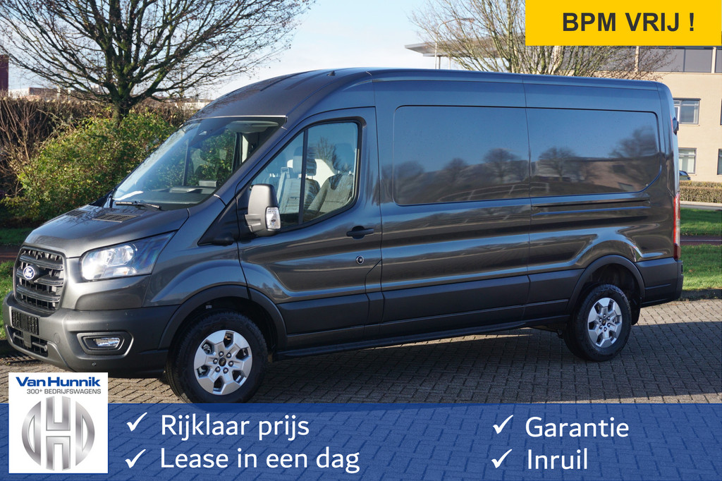 Ford Transit 350L 130PK AUT L3H2 BPM VRIJ!! Sync4 Navi, 360 Camera, LM Velg, Trekhaak!! NR. A99