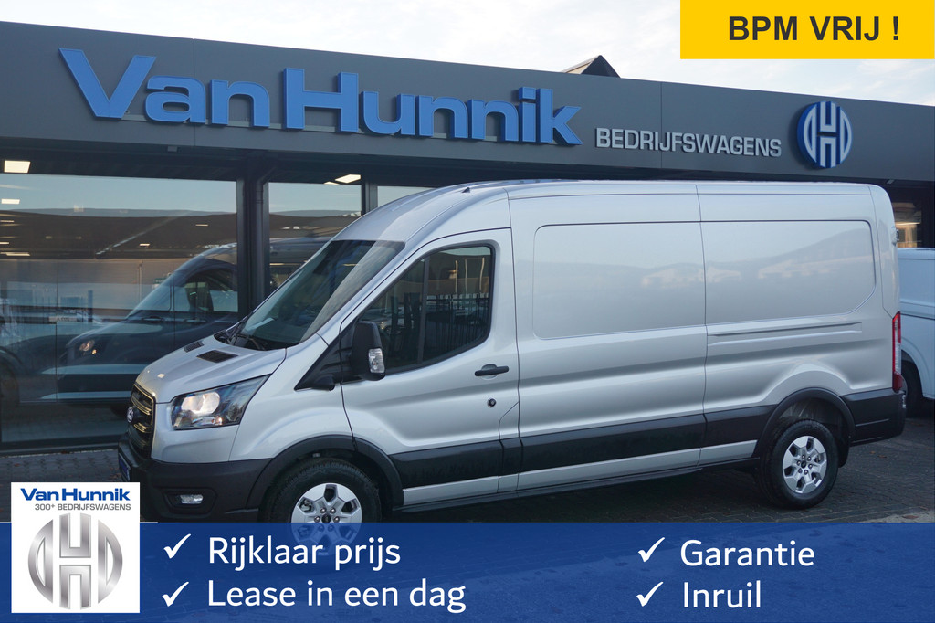 Ford Transit 350L 130PK L3H2 BPM VRIJ!! Sync4 Navi, 360 Camera, LM Velg, Trekhaak!! NR. A100