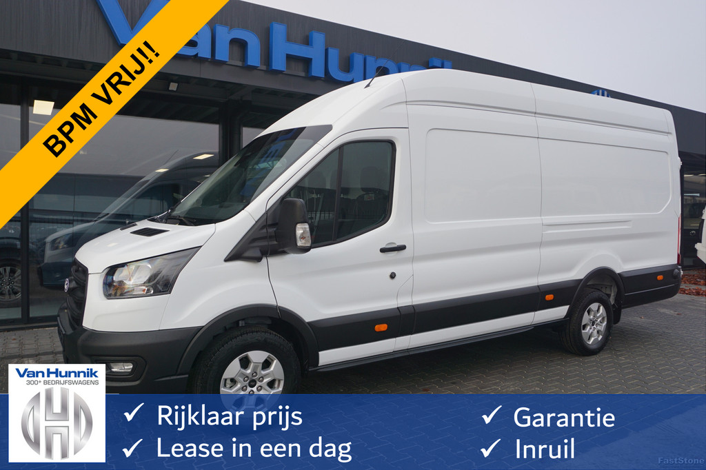 Ford Transit 350L 130PK L4H3 BPM VRIJ!! Navi, 360° Camera, Adap. Cruise, LM Velg!! NR. A174