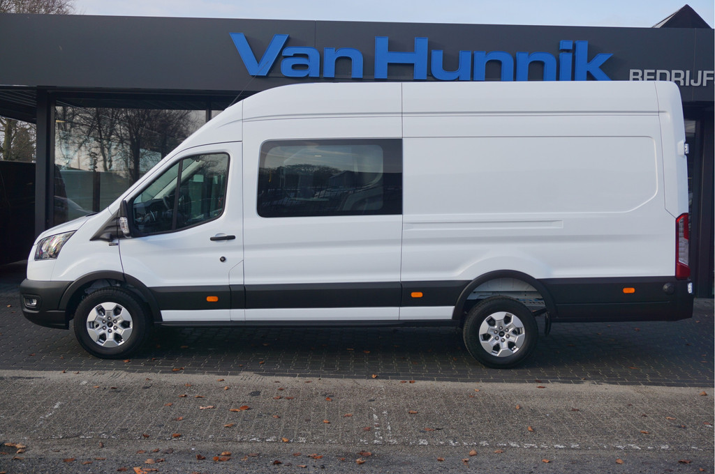Ford Transit 350L 130PK L4H3 Dubbel Cabine BPM VRIJ!! Navi, ° Camera, Adap. Cruise, LM Velg!! NR. A242 2