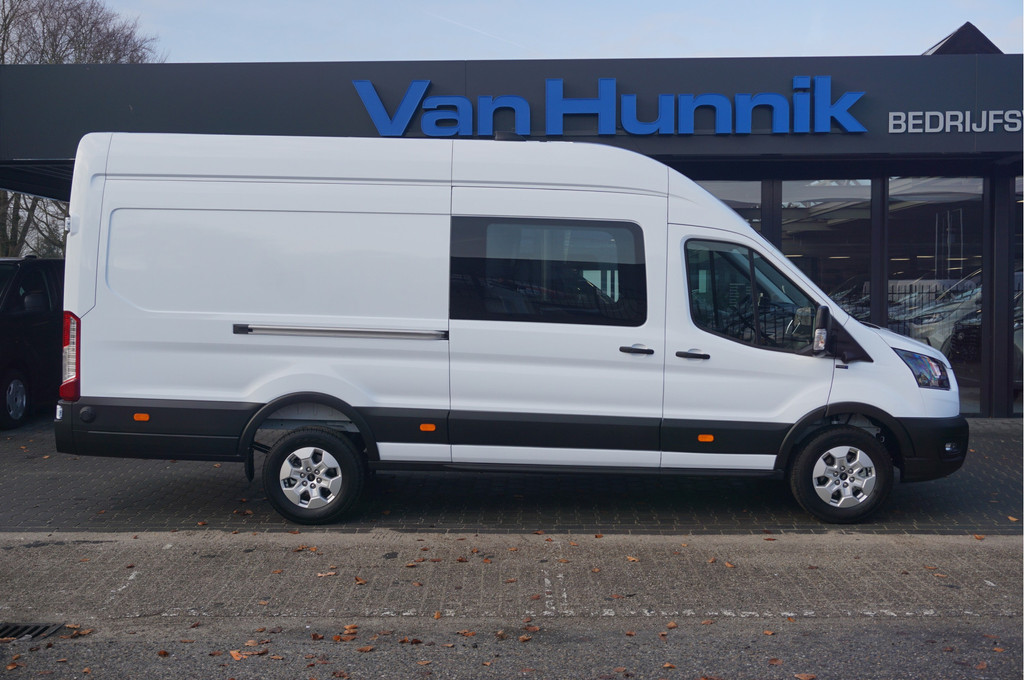 Ford Transit 350L 130PK L4H3 Dubbel Cabine BPM VRIJ!! Navi, ° Camera, Adap. Cruise, LM Velg!! NR. A242 6