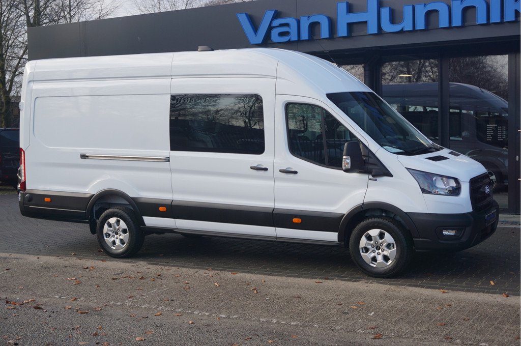 Ford Transit 350L 130PK L4H3 Dubbel Cabine BPM VRIJ!! Navi, ° Camera, Adap. Cruise, LM Velg!! NR. A242 7
