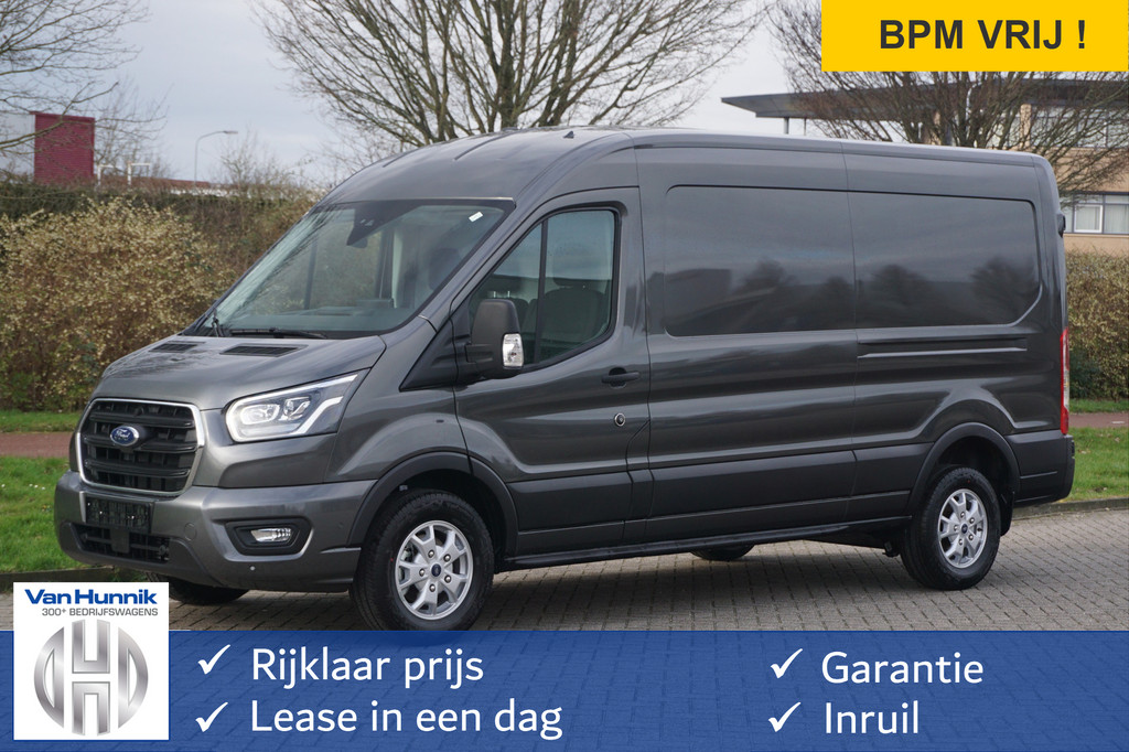 Ford Transit 350L L3H2 Limited AUT-8 165PK BPM VRIJ Navi, Adap. Cruise, 360° Cam, Trekhaak!! NR. 225