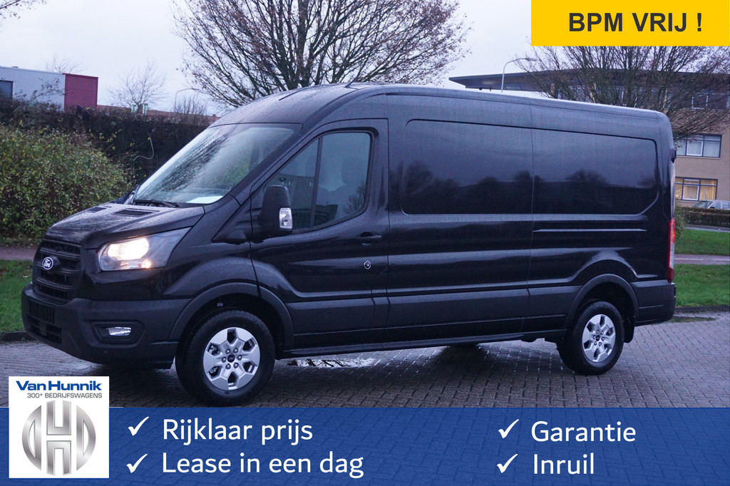 Ford Transit 350L L3H2 Trend AUT 130PK BPM VRIJ Sync4 Navi, Adap. Cruise, 360° Cam, Trekhaak!! NR. A57