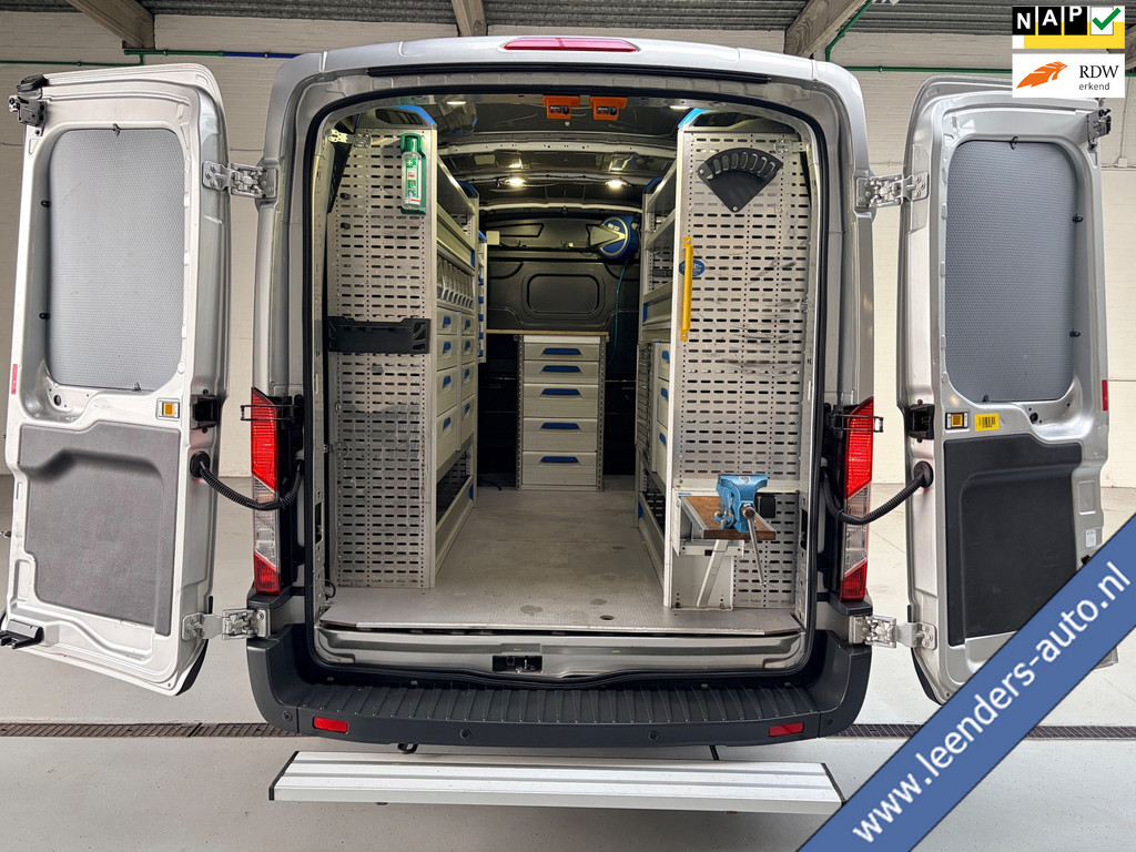 Ford Transit Servicewagen 350 2.0 TDCI 131PK euro6 L2H2 3Persoons Trend 3Persoons, Sortimo werkplaats inrichting, RIJKLAARPRIJS