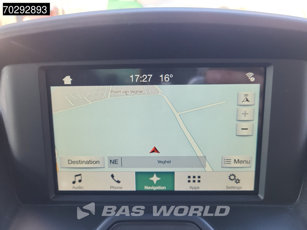 Ford Transit 130pk Dubbellucht Schuifzeilen Navi Airco Cruise Euro6 APK 02-2026 Zeilen Zeilenwagen Plane Bakwagen Meubelbak Koffer 17m3 Airco Cruise control 12