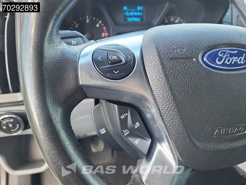 Ford Transit 130pk Dubbellucht Schuifzeilen Navi Airco Cruise Euro6 APK 02-2026 Zeilen Zeilenwagen Plane Bakwagen Meubelbak Koffer 17m3 Airco Cruise control 15
