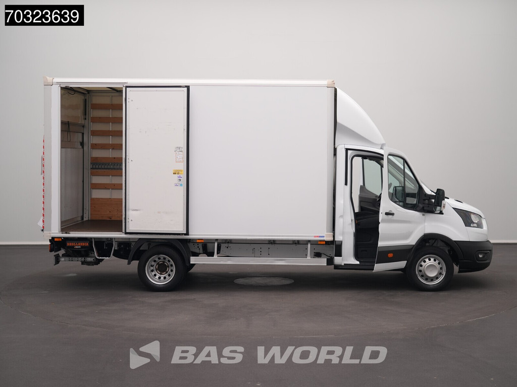 Ford Transit 165pk Laadklep Zijdeur Dubbellucht Bakwagen Airco Cruise Camera Lat om Lat DHollandia Euro6 Meubelbak Koffer Airco Cruise control 7