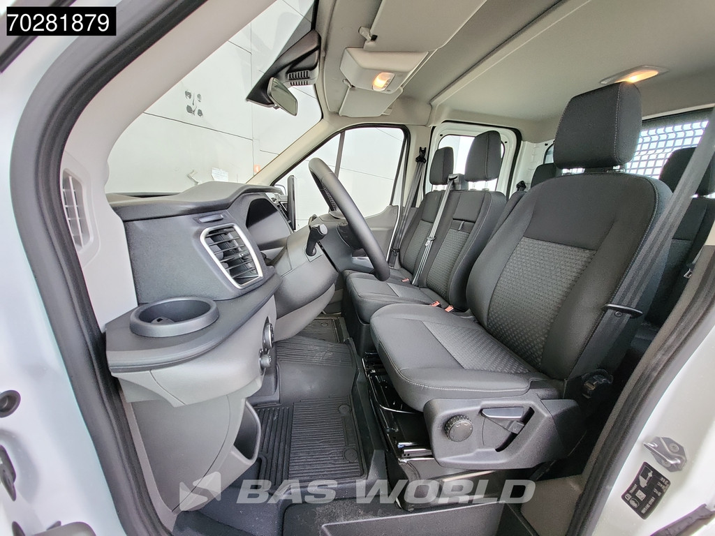 Ford Transit 170pk Automaat Dubbel Cabine 3500kg Trekhaak Open Laadbak Pritsche SYNC4 scherm CarPlay Camera Airco Trekhaak Cruise control 17