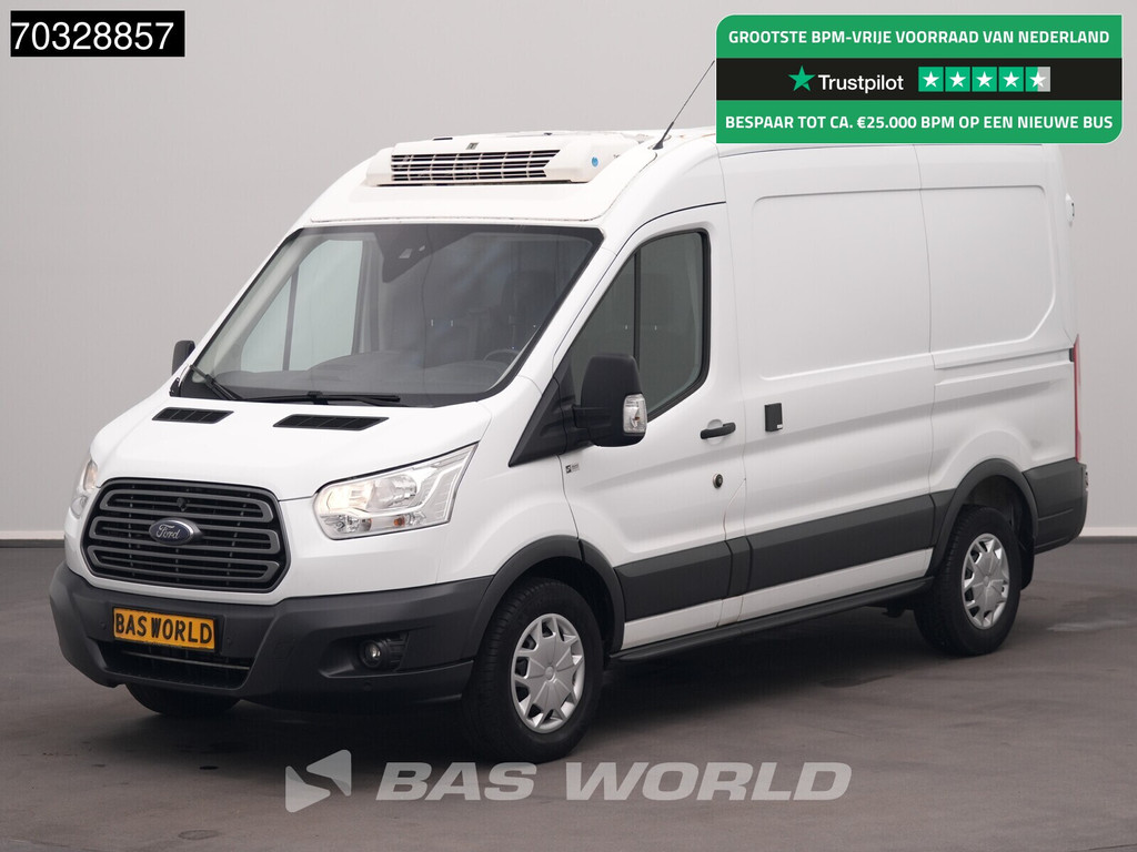 Ford Transit 170pk Koelwagen Thermo King V-300 MAX L2H2 Navi Airco Cruise Camera Parkeersensoren v+a Euro6 Koel Koeler Kühl Kühler Kühlwagen Kühlkasten L2 Airco Trekhaak Cruise control