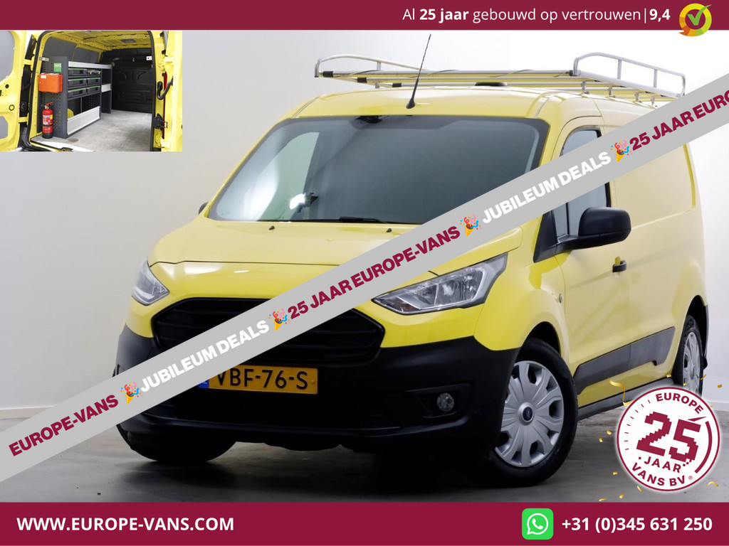 Ford Transit Connect 1.5 EcoBlue 100pk L2 Airco/Inrichting/Imperiaal 07-2019
