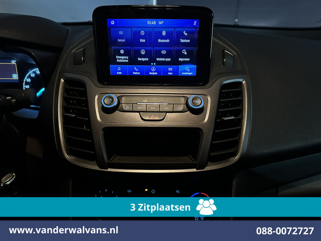 Ford Transit Connect 1.5 EcoBlue 100pk L2H1 Euro6 Airco | 3-Zits | Camera | Navigatie | Verwarmde voorruit Parkeersensoren, Bijrijdersbank 14