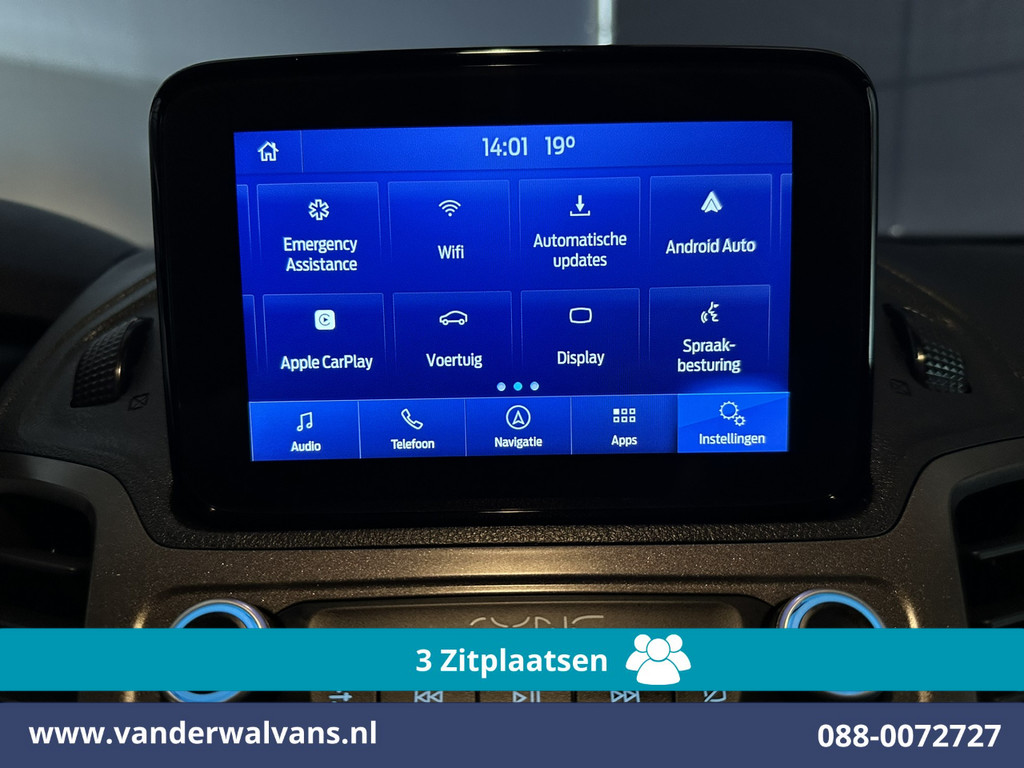 Ford Transit Connect 1.5 EcoBlue 101pk L1H1 Inrichting Euro6 Airco | 3-Zits | Camera | Navigatie | Apple Carplay | Android Auto Cruisecontrol, Parkeersensoren, Verwarmde voorruit, bijrijdersbank 7