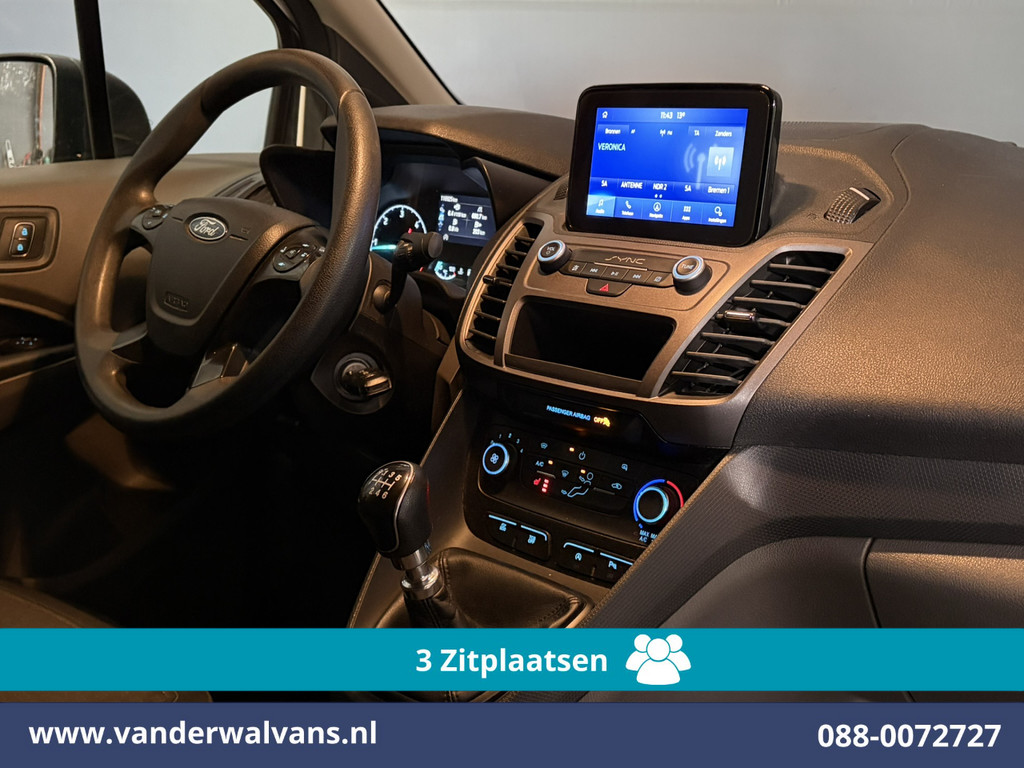 Ford Transit Connect 1.5 EcoBlue 120pk L2H1 Euro6 Airco | 3-Zits | Camera | Navigatie | Apple Carplay Stoelverwarming, Verwarmde voorruit, Parkeersensoren, Bijrijdersbank, 1500kg trekvermogen 13