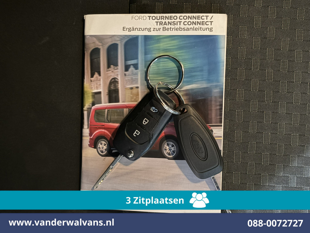 Ford Transit Connect 1.5 EcoBlue 120pk L2H1 Euro6 Airco | 3-Zits | Camera | Navigatie | Apple Carplay Stoelverwarming, Verwarmde voorruit, Parkeersensoren, Bijrijdersbank, 1500kg trekvermogen 18