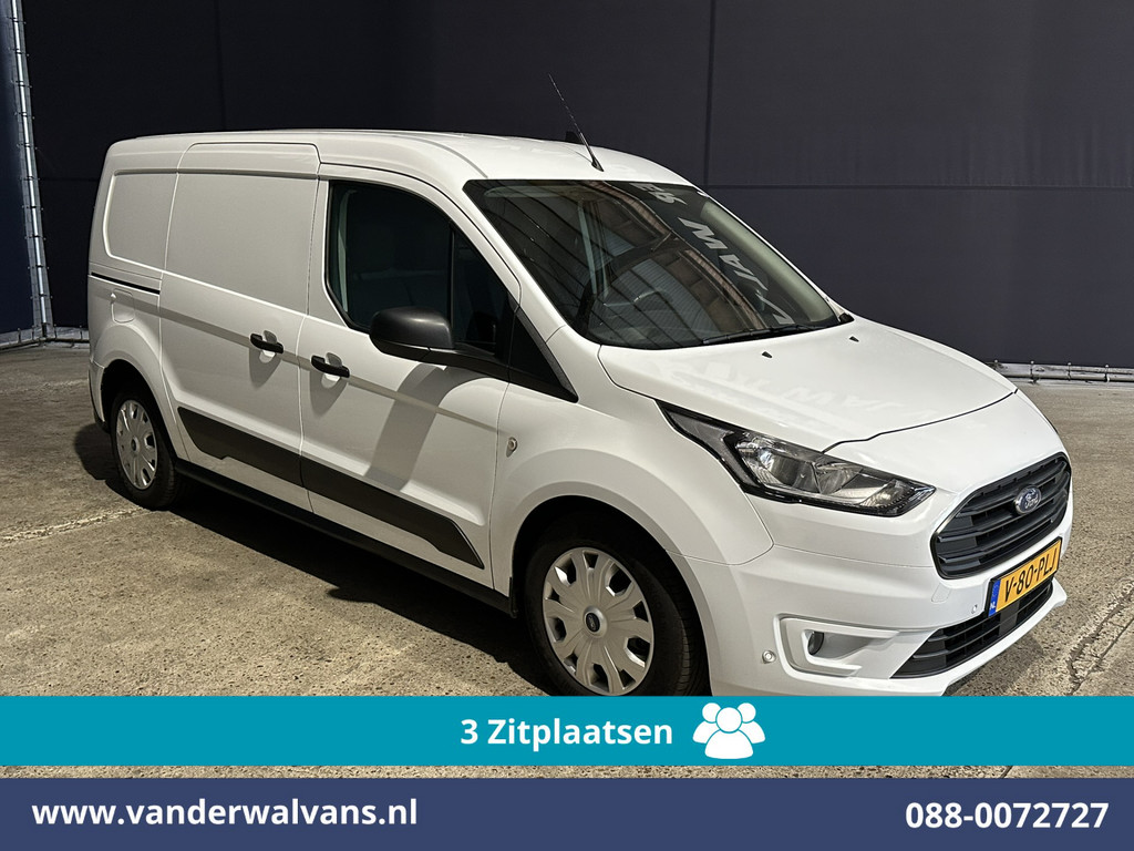 Ford Transit Connect 1.5 EcoBlue 120pk L2H1 Euro6 Airco | 3-Zits | Camera | Navigatie | Apple Carplay Stoelverwarming, Verwarmde voorruit, Parkeersensoren, Bijrijdersbank, 1500kg trekvermogen 8