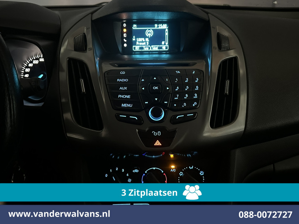 Ford Transit Connect 1.5 TDCI L1H1 Euro6 Airco | 3-Zits | 2x Zijdeur | Trekhaak | LM Velgen | Verwarmde Voorruit Parkeersensoren, Bijrijdersbank 12