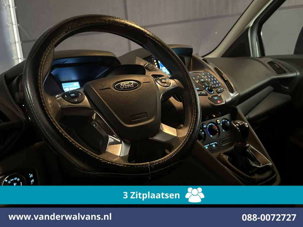 Ford Transit Connect 1.5 TDCI L1H1 Euro6 Airco | 3-Zits | 2x Zijdeur | Trekhaak | LM Velgen | Verwarmde Voorruit Parkeersensoren, Bijrijdersbank 14
