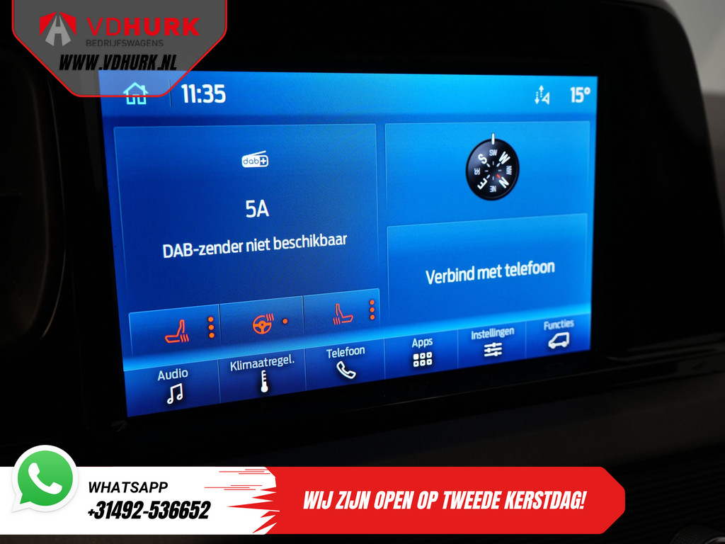 Ford Transit Courier 1.5 TDCi 100 pk Limited BPM VRIJ! Virtual Cockpit/ Stoelverw./ Stuurverw./ Carplay/ Camera/ PDC/ LMV/ Climate/ Cruise 21