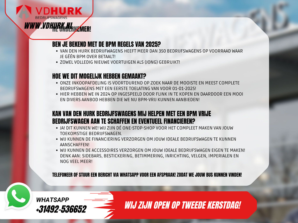 Ford Transit Courier 1.5 TDCi 100 pk Limited BPM VRIJ! Virtual Cockpit/ Stoelverw./ Stuurverw./ Carplay/ Camera/ PDC/ LMV/ Climate/ Cruise 8