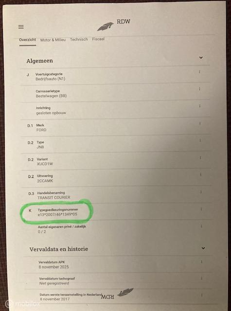 Ford Transit Courier AIRCO EURO 6 EUR 3999,- +21% BTW / TAX 7