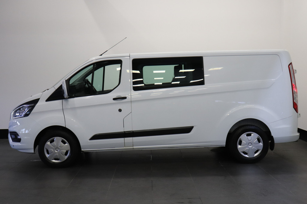 Ford Transit Custom 2.0 TDCI 130PK L2 Dubbele Cabine EURO 6 - Airco - Navi - Cruise - Trekhaak - € 18.950,- Excl. 14