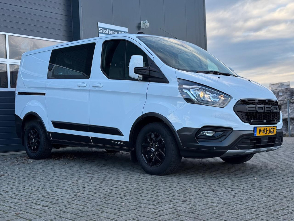 Ford Transit Custom 2.0 TDCI 130pk L1H1 DC Trail | Trekhaak | Navi | Leder | Camera | Winterpack | CarPlay | DAB | 16 inch | 6pers 7