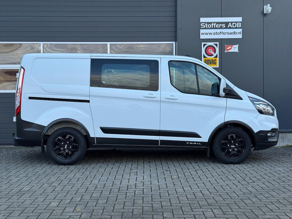Ford Transit Custom 2.0 TDCI 130pk L1H1 DC Trail | Trekhaak | Navi | Leder | Camera | Winterpack | CarPlay | DAB | 16 inch | 6pers 8