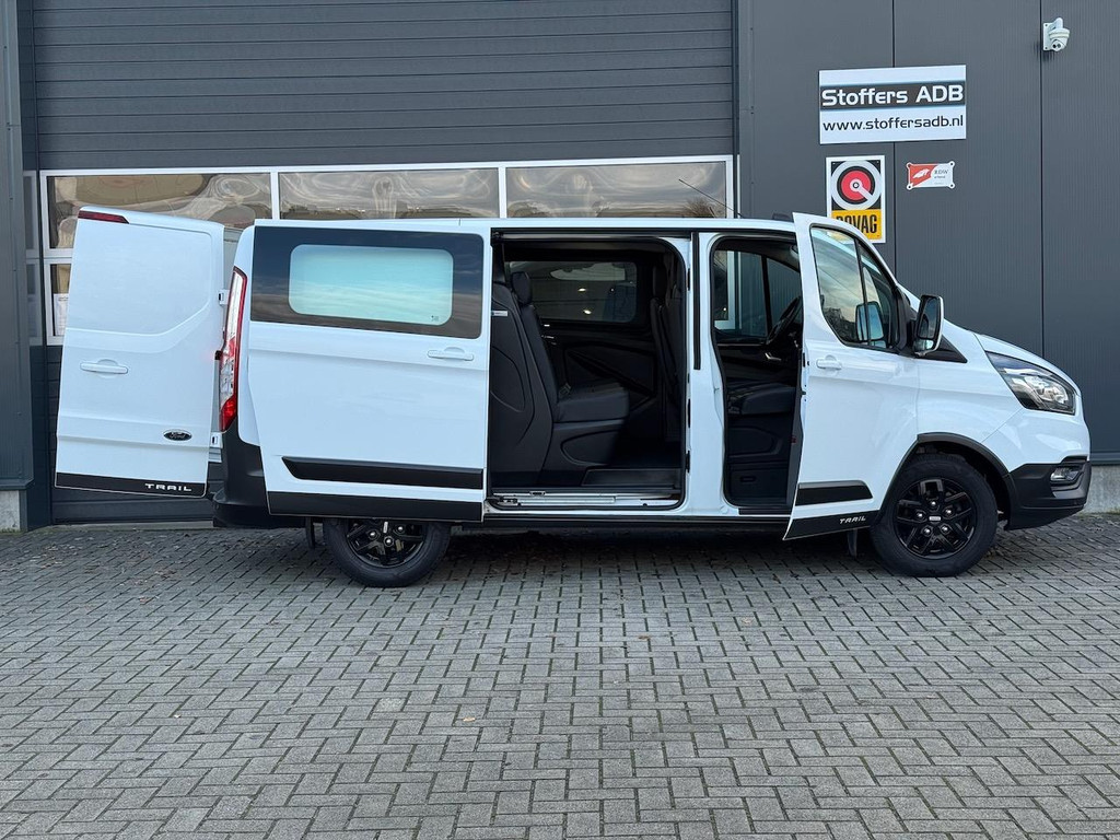 Ford Transit Custom 2.0 TDCI 130pk L1H1 DC Trail | Trekhaak | Navi | Leder | Camera | Winterpack | CarPlay | DAB | 16 inch | 6pers 9