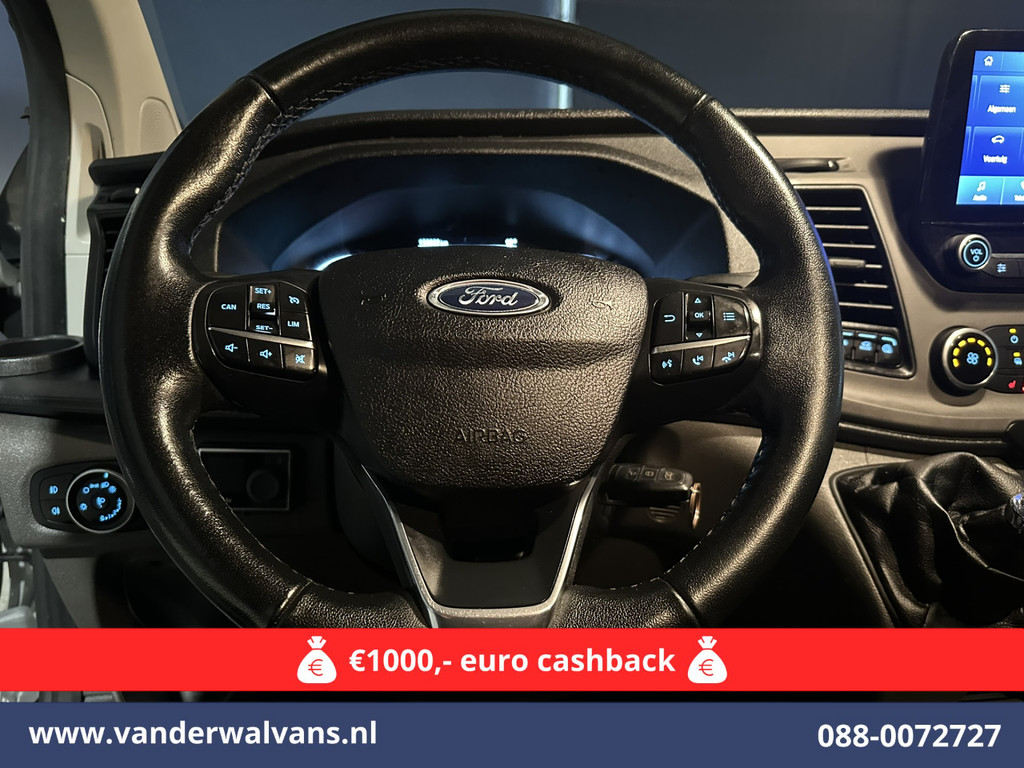 Ford Transit Custom 2.0 TDCI 130pk L1H1 Euro6 Airco | Camera | Navigatie | LED | Cruisecontrol Parkeersensoren, Stoelverwarming, Verwarmde voorruit, Bijrijdersbank, 2500kg trekvermogen 10