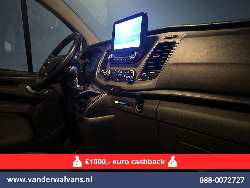 Ford Transit Custom 2.0 TDCI 130pk L1H1 Euro6 Airco | Camera | Navigatie | LED | Cruisecontrol Parkeersensoren, Stoelverwarming, Verwarmde voorruit, Bijrijdersbank, 2500kg trekvermogen 16