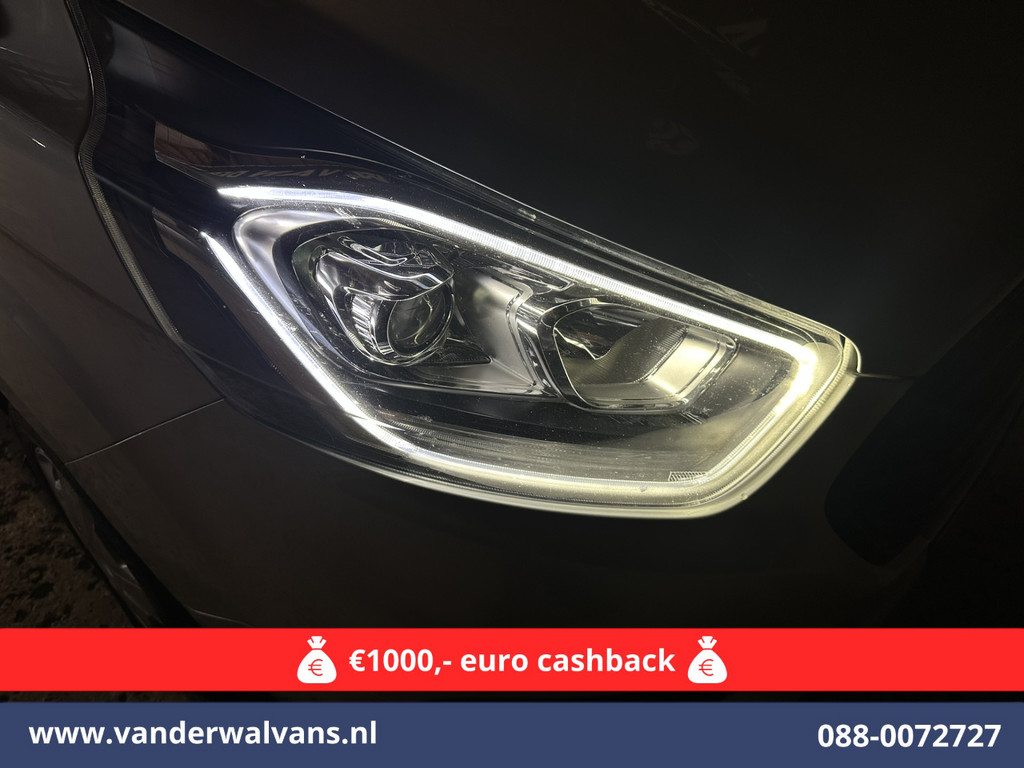 Ford Transit Custom 2.0 TDCI 130pk L1H1 Euro6 Airco | Camera | Navigatie | LED | Cruisecontrol Parkeersensoren, Stoelverwarming, Verwarmde voorruit, Bijrijdersbank, 2500kg trekvermogen 8
