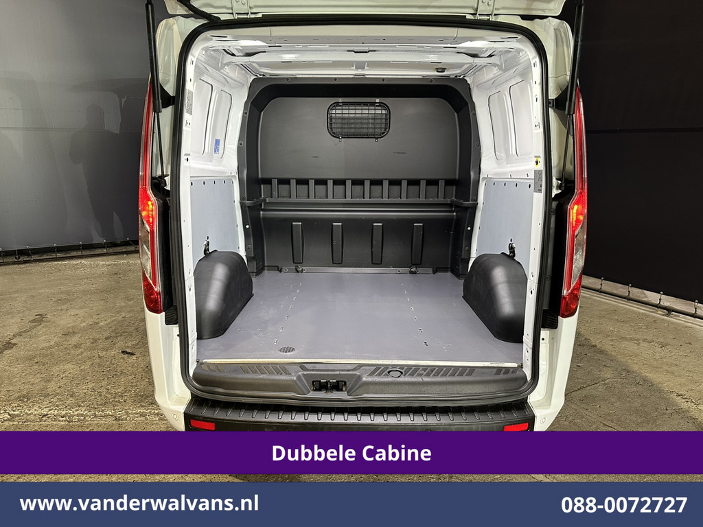 Ford Transit Custom 2.0 TDCI 130pk L2H1 Dubbele Cabine Euro6 Airco | 5-Zits | Navigatie | Apple Carplay | LED | Cruisecontrol Android Auto, Stoelverwarming, Parkeersensoren, Achterklep 14