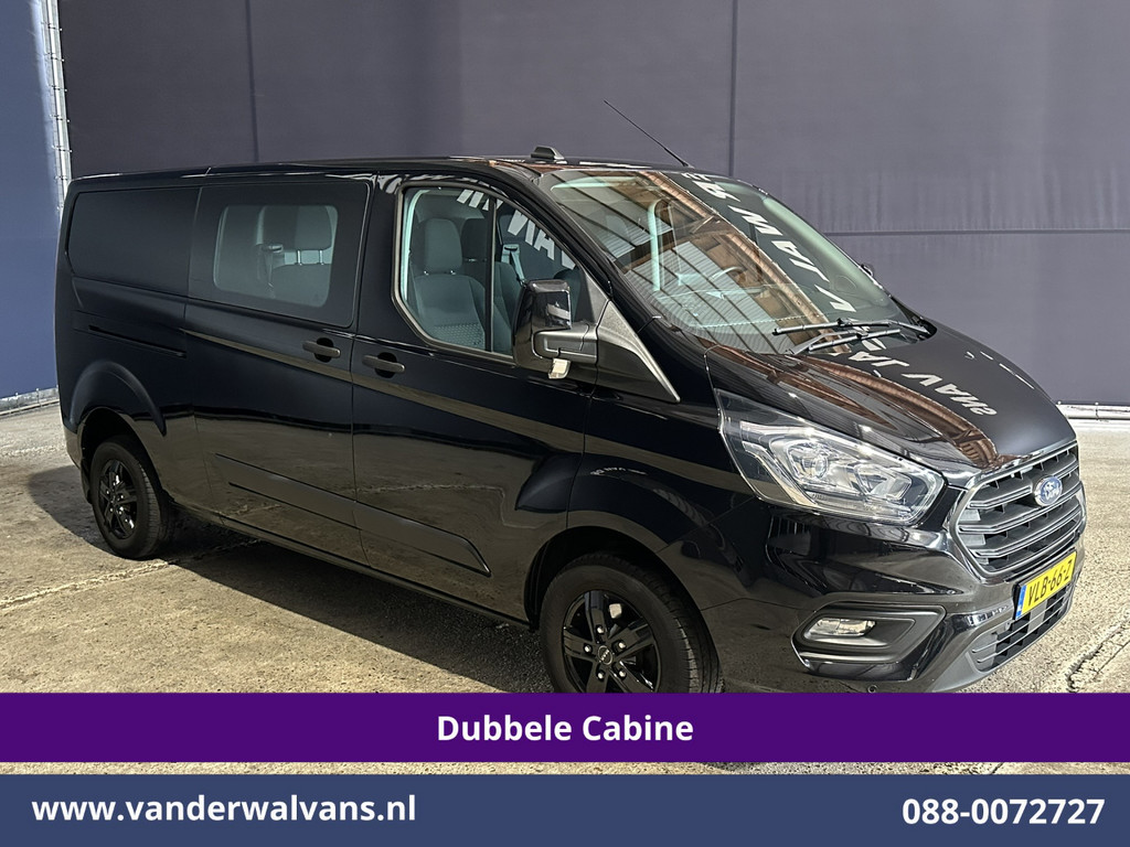 Ford Transit Custom 2.0 TDCI 130pk L2H1 Dubbele Cabine Euro6 Airco | 5-Zits | Navigatie | LED | Apple Carplay | Cruisecontrol 2800kg trekhaak, LM velgen, Parkeersensoren 12