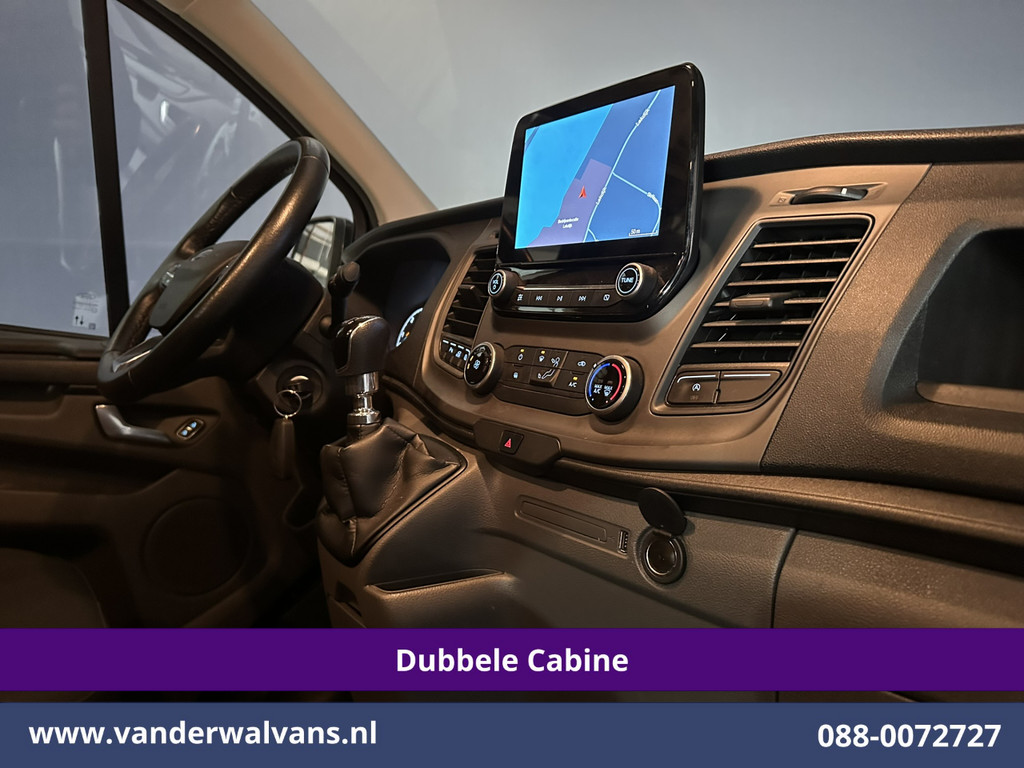 Ford Transit Custom 2.0 TDCI 130pk L2H1 Dubbele Cabine Euro6 Airco | 5-Zits | Navigatie | LED | Apple Carplay | Cruisecontrol 2800kg trekhaak, LM velgen, Parkeersensoren 16