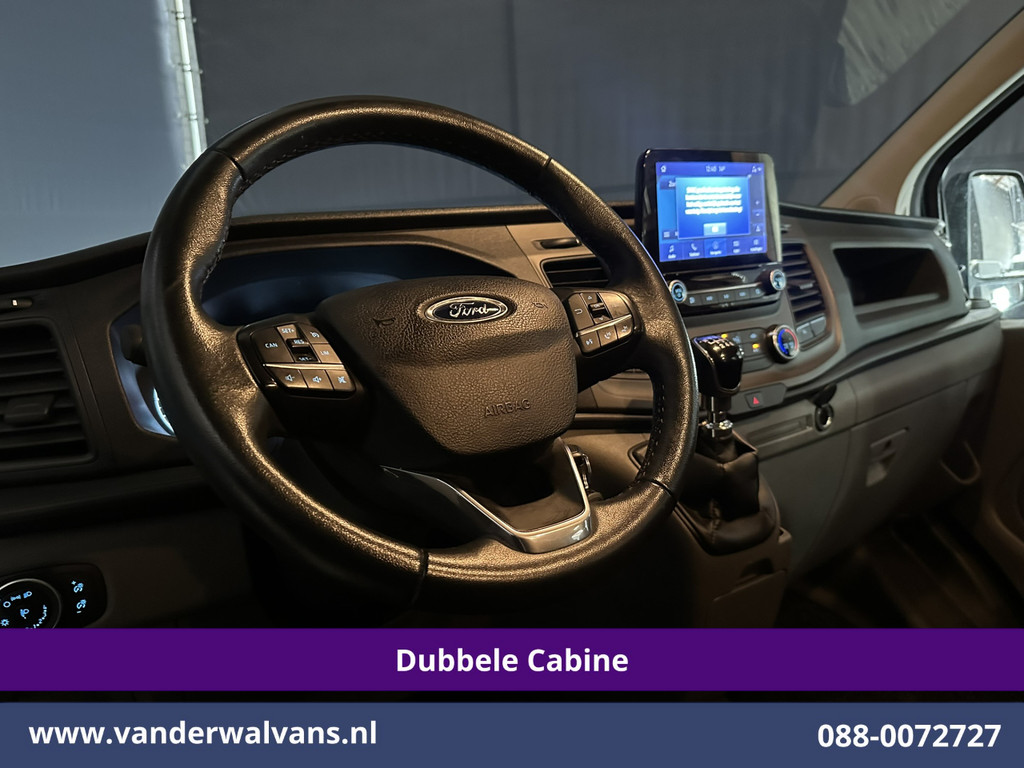 Ford Transit Custom 2.0 TDCI 130pk L2H1 Dubbele Cabine Euro6 Airco | 5-Zits | Navigatie | LED | Apple Carplay | Cruisecontrol 2800kg trekhaak, LM velgen, Parkeersensoren 17