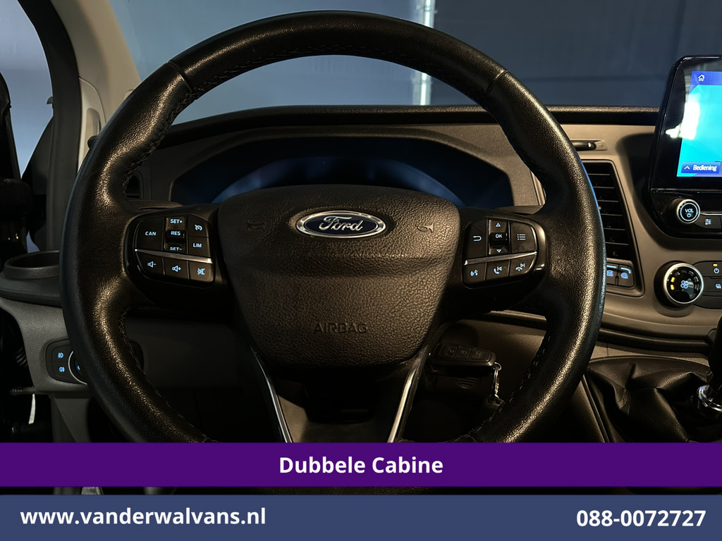 Ford Transit Custom 2.0 TDCI 130pk L2H1 Dubbele Cabine Euro6 Airco | 5-Zits | Navigatie | LED | Apple Carplay | Cruisecontrol 2800kg trekhaak, LM velgen, Parkeersensoren 7