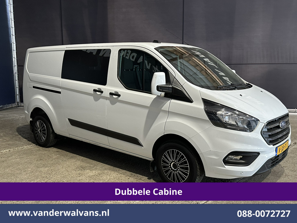 Ford Transit Custom 2.0 TDCI 130pk L2H1 Dubbele Cabine Euro6 Airco | 6-Zits | LED | Cruisecontrol | Trekhaak Parkeersensoren, Verwarmde voorruit 7