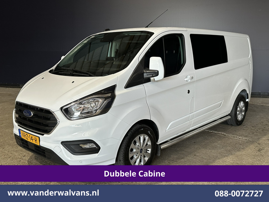 Ford Transit Custom 2.0 TDCI 130pk L2H1 Dubbele Cabine Euro6 Airco | 6-Zits | LM velgen | LED | Navigatie | Cruisecontrol | 2800kg Trekhaak Stoelverwarming, Verwarmde voorruit, Parkeersensoren, Sidebars 10