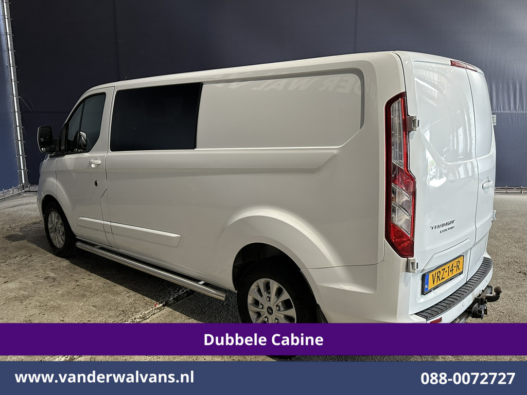 Ford Transit Custom 2.0 TDCI 130pk L2H1 Dubbele Cabine Euro6 Airco | 6-Zits | LM velgen | LED | Navigatie | Cruisecontrol | 2800kg Trekhaak Stoelverwarming, Verwarmde voorruit, Parkeersensoren, Sidebars 12