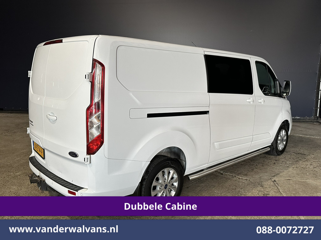 Ford Transit Custom 2.0 TDCI 130pk L2H1 Dubbele Cabine Euro6 Airco | 6-Zits | LM velgen | LED | Navigatie | Cruisecontrol | 2800kg Trekhaak Stoelverwarming, Verwarmde voorruit, Parkeersensoren, Sidebars 13