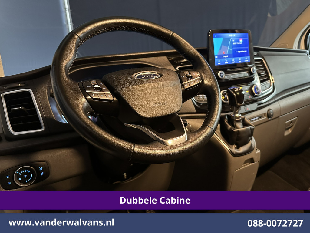 Ford Transit Custom 2.0 TDCI 130pk L2H1 Dubbele Cabine Euro6 Airco | 6-Zits | LM velgen | LED | Navigatie | Cruisecontrol | 2800kg Trekhaak Stoelverwarming, Verwarmde voorruit, Parkeersensoren, Sidebars 16
