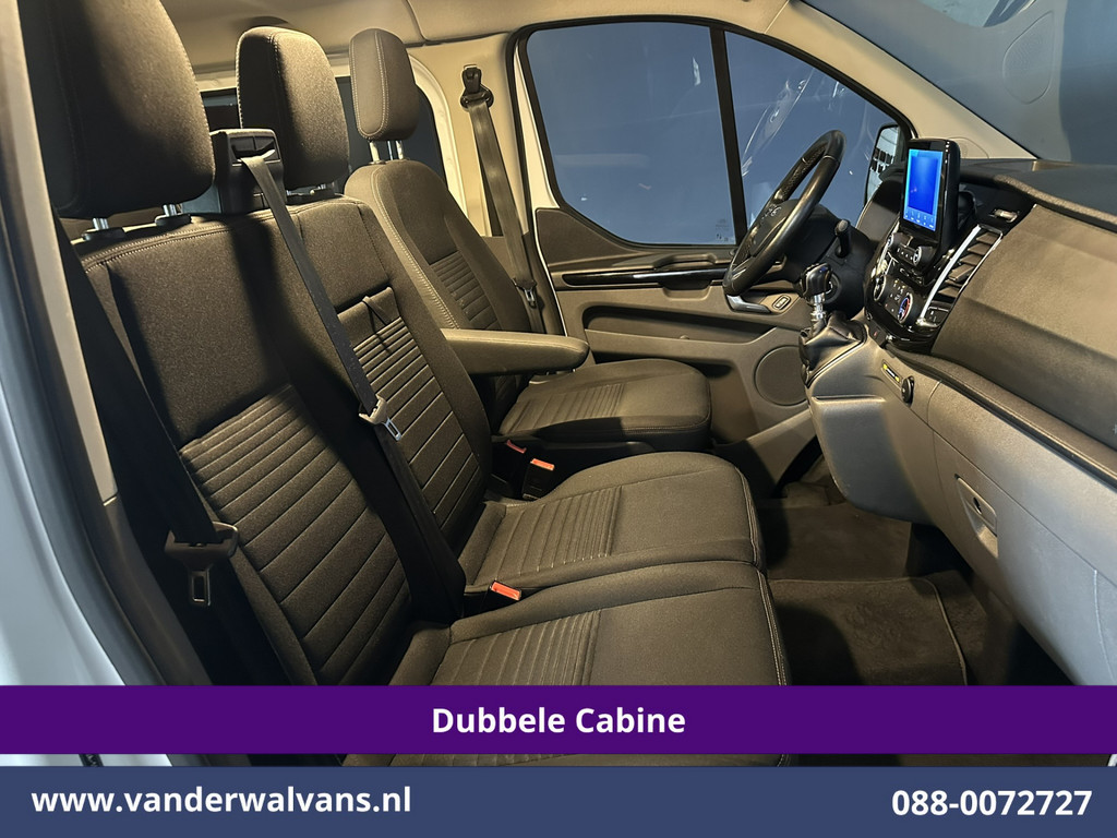 Ford Transit Custom 2.0 TDCI 130pk L2H1 Dubbele Cabine Euro6 Airco | 6-Zits | LM velgen | LED | Navigatie | Cruisecontrol | 2800kg Trekhaak Stoelverwarming, Verwarmde voorruit, Parkeersensoren, Sidebars 9